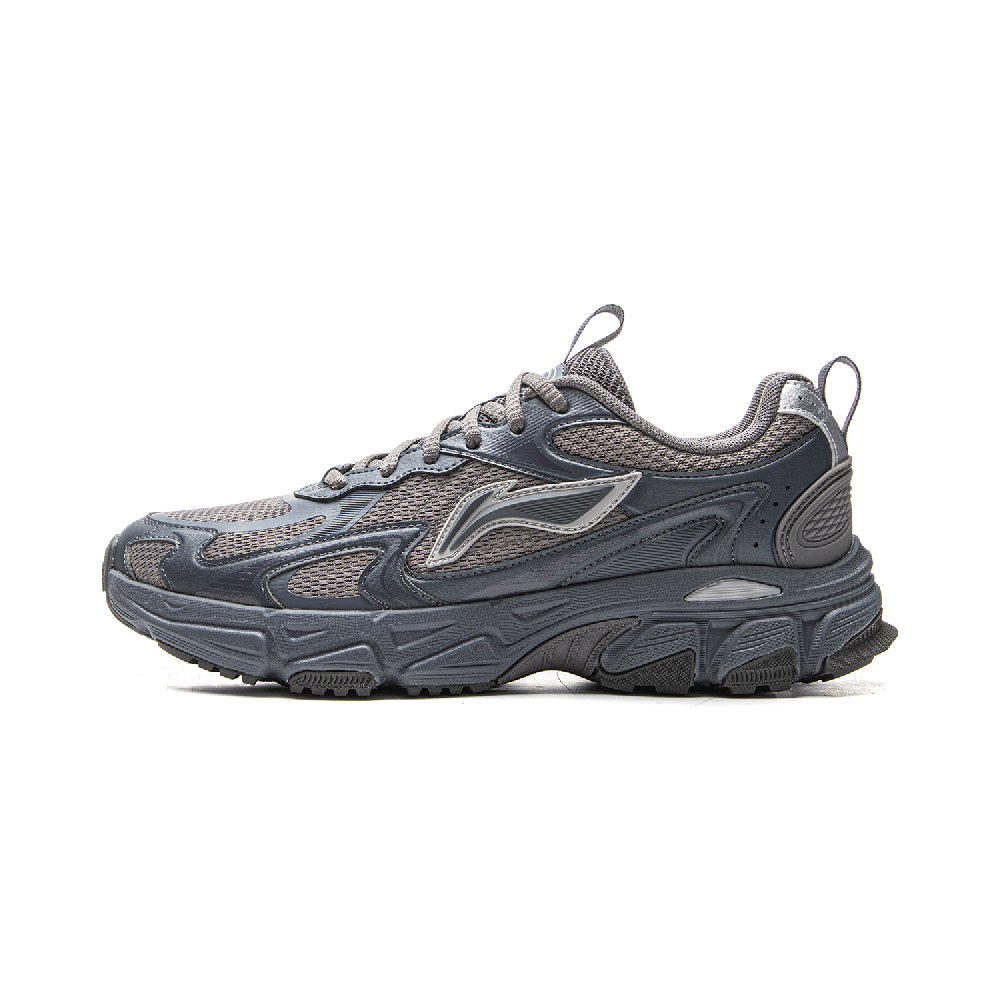 LiNing Carefree V2 Cushioning, Slip Resistant, Abrasion Resistant, Rebound Low Top Running Shoes Men's Gray