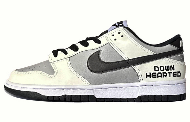 Nike Dunk Disillusioned Slip-Resistant Cushioning Lightweight Low-Top Skateboard Shoes GS Black White Gray