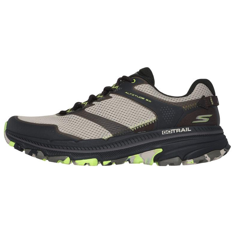 Skechers Go Run Trail Anti Slip Wear Resistant Low Top Trail Running Shoes Men's Brown Gray