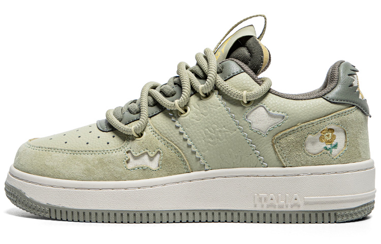 Kappa Anti Slip Wear Resistant Low Top Skateboard Shoes Women's Lake Green