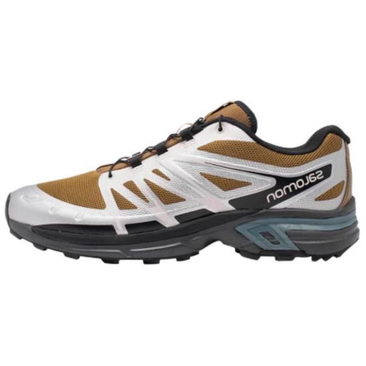 SALOMON XT Wings 2 ADV Cushioning, Wear Resistant Low Top Hiking Shoes Unisex Silver Brown