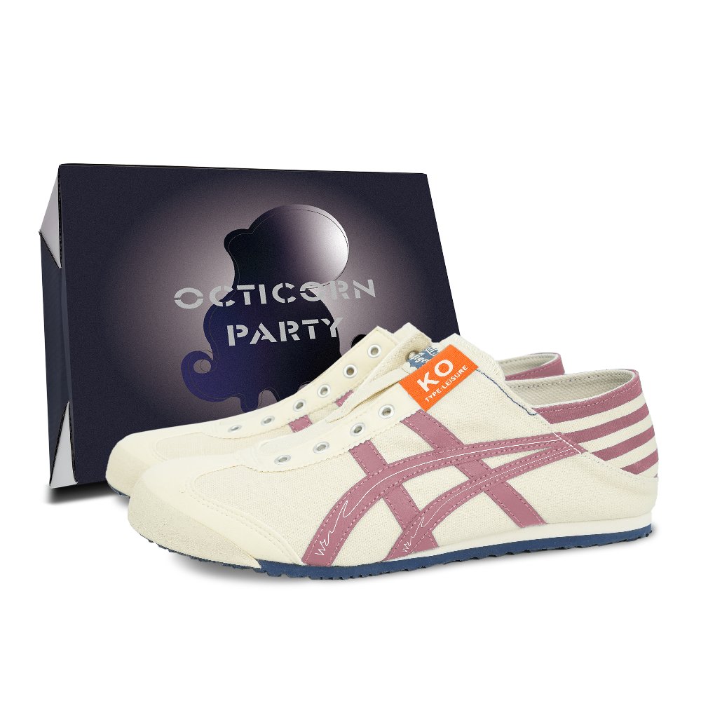 Onitsuka Tiger MEXICO 66 Cushioning And Abrasion Resistant Coverage Low Top Casual Shoes Unisex Pink