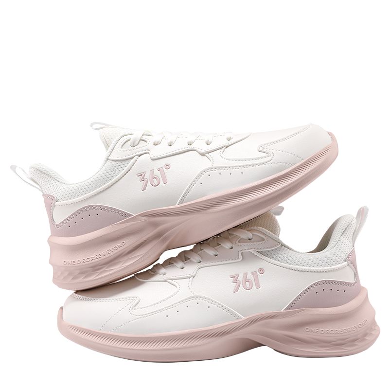 361° Anti-Slip Wear-Resistant Low-Top Casual Running Shoes Women's White Pink купить в интернет-магазине Yoocart с быстрой доставкой по России.