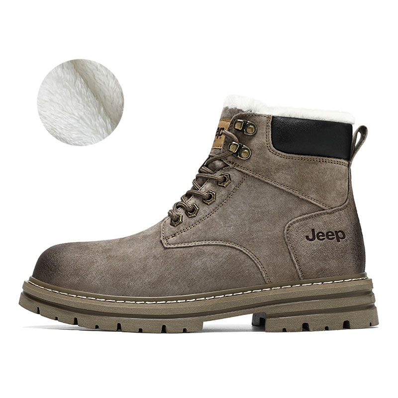 Jeep Short Martin Boot Men's Khaki Color