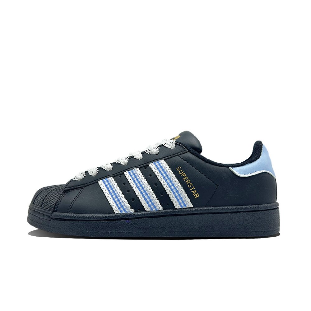 Adidas Originals SUPERSTAR Sea Salt Water Abrasion Resistant Low Top Skateboard Shoes Unisex Light Blue