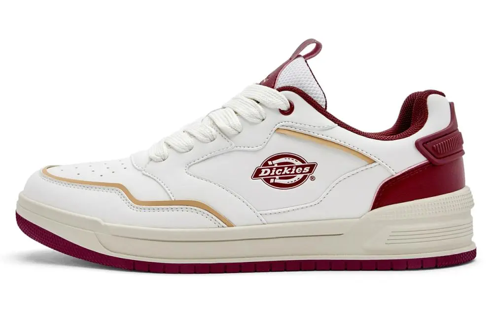 Dickies Low Top Skateboard Shoes Men's White Red