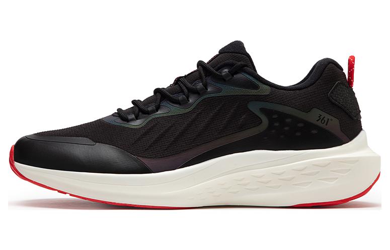 361° Rain Screen Cushioning Anti-Slip And Wear-Resistant Low-Top Running Shoes Men's Black Red