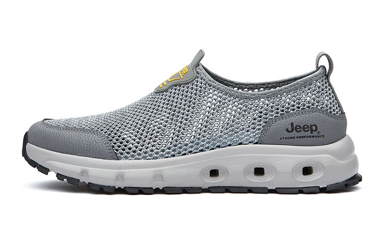 Jeep Breathable And Wear resistant Low Top Outdoor Shoes Men's Gray