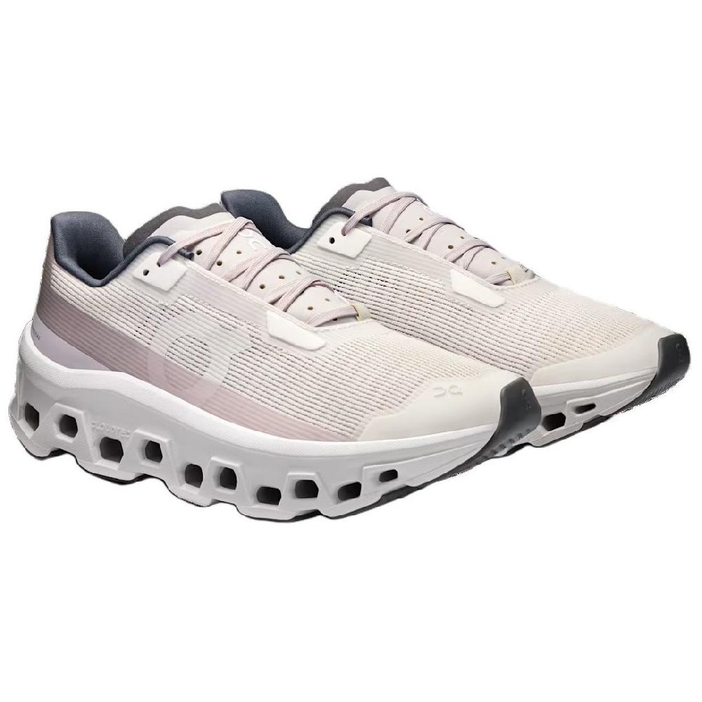 On Running CloudmOnster Void Ivory Wolf Women's