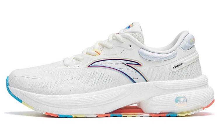 Anta C100 Cushioning Breathable Low-Top Running Shoes Women's White