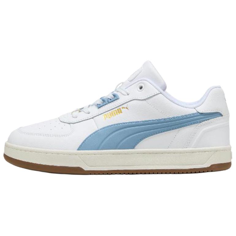 PUMA Caven 2.0 Abrasion Resistant Low Top Skateboard Shoes Unisex White Blue