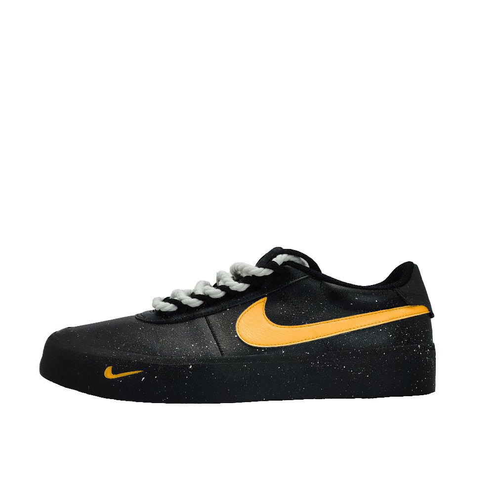 Nike Court Shot Anti Slip And Wear Resistant Lightweight Low Top Skateboard Shoes Men's Black