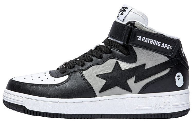 A BATHING APE Bape STA MI Stylish Skateboarding Shoes Women's Black