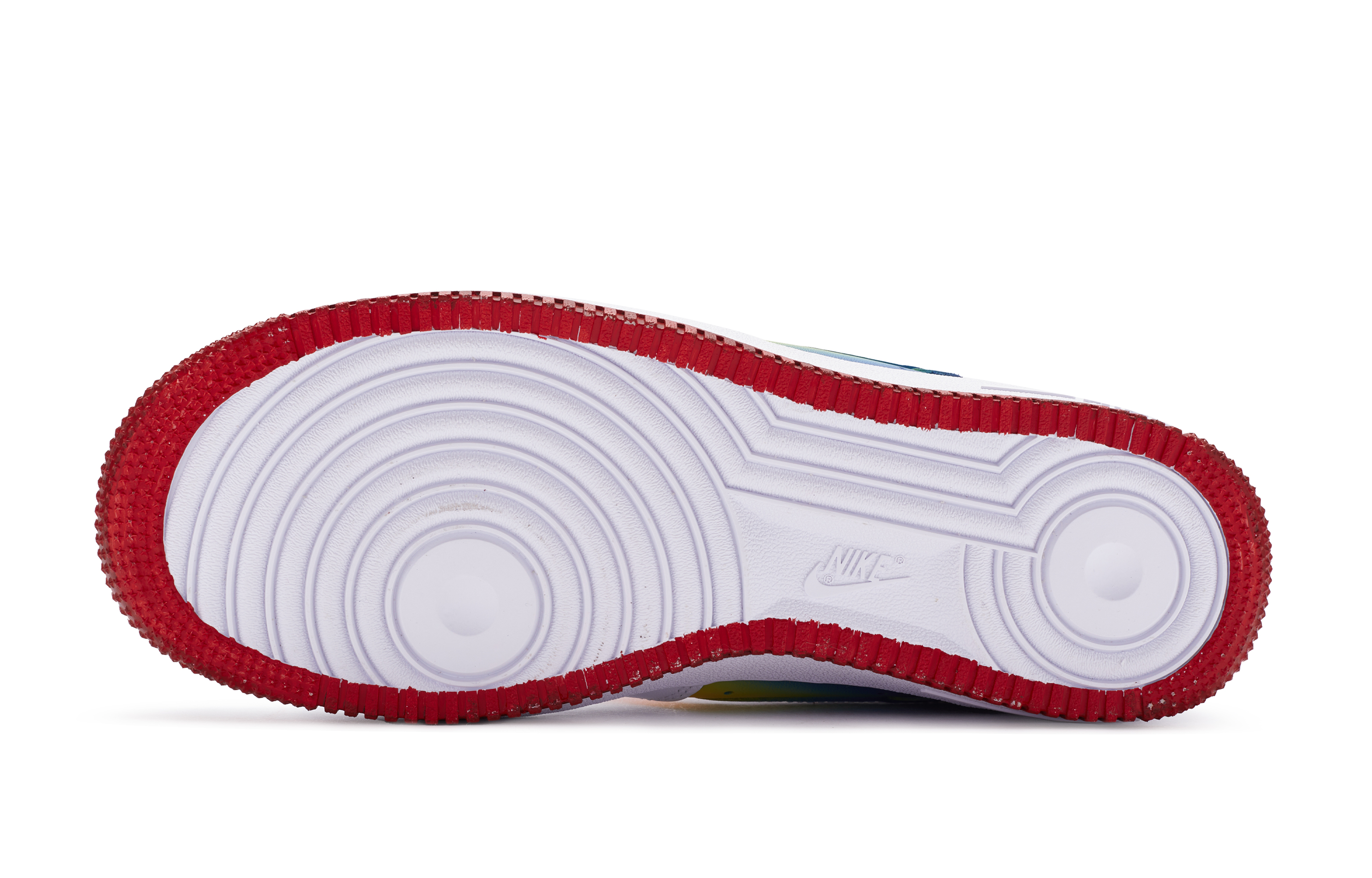 Nike Air Force 1 Low Top Skateboard Shoes GS White Red Yellow Blue купить в интернет-магазине Yoocart с быстрой доставкой по России.