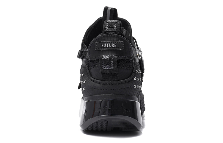 LiNing Futuristic Cushioned Anti-Slip Wear-Resistant Breathable Lightweight Low-Top Sports Casual Shoes Women's Black