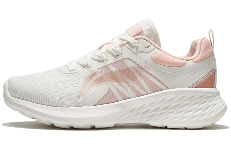 LiNing EazGo Shock Absorbers With Slip Resistant And Abrasion Resistant Properties Low Top Running Shoes Women's White