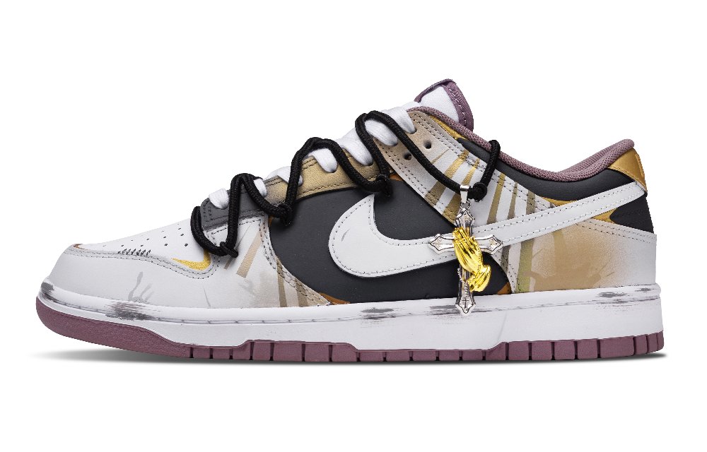 Nike Dunk Abrasion Resistant Low Top Skateboard Shoes Men's Light Gray