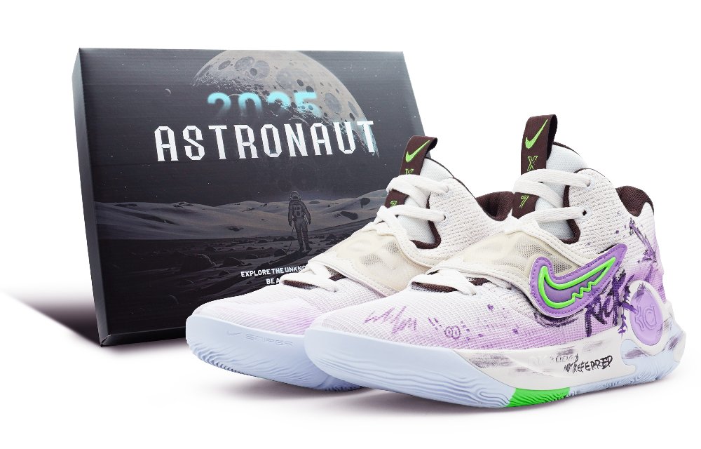 Nike KD Trey 5 X Cushioning Moisture-Wicking Low-Top Basketball Shoes Men's White Purple