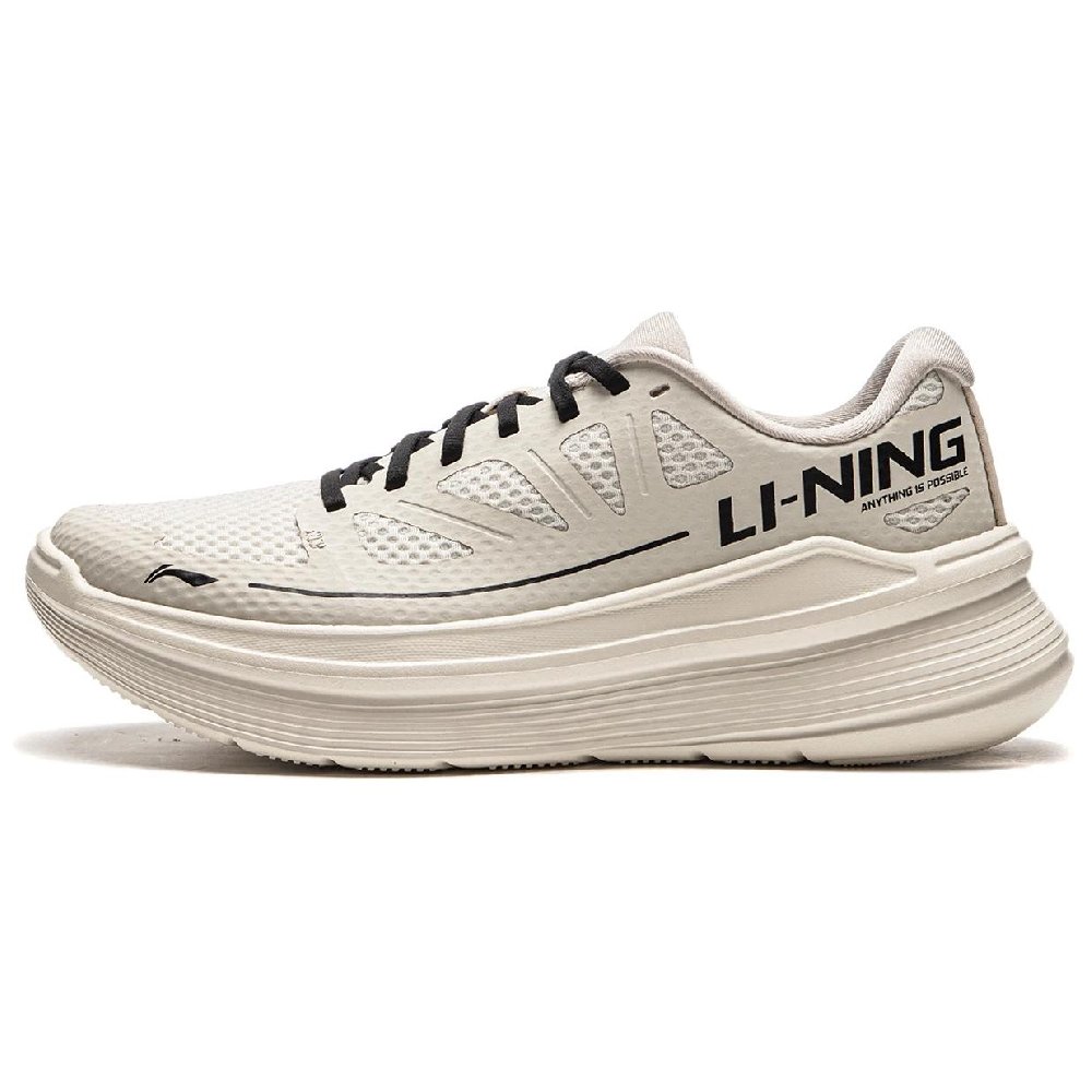 LiNing Ling Yue Cushioning Wear Resistant Low Top Running Shoes Women's Silver Birch Gray