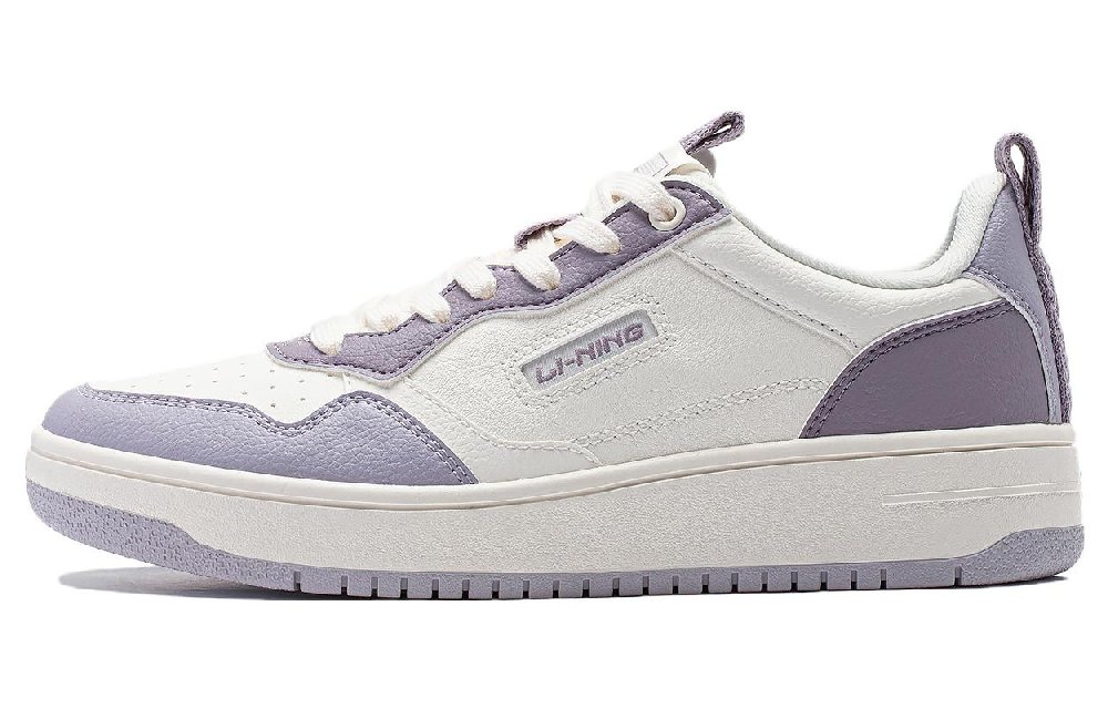 LINING Star Sugar Skateboard Shoes Women's Low top Purple/White