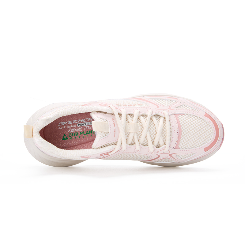 Skechers SPORT WOMENS Low Top Running Shoes Women's White Pink купить в интернет-магазине Yoocart с быстрой доставкой по России.