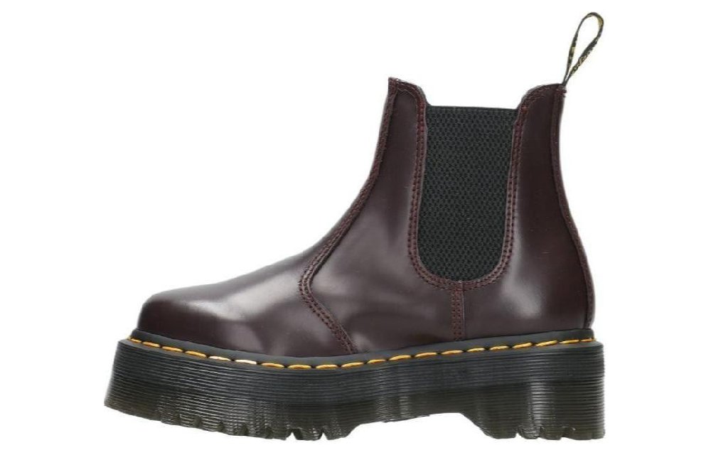 Dr.Martens Short Chelsea Boots Women's Burgundy