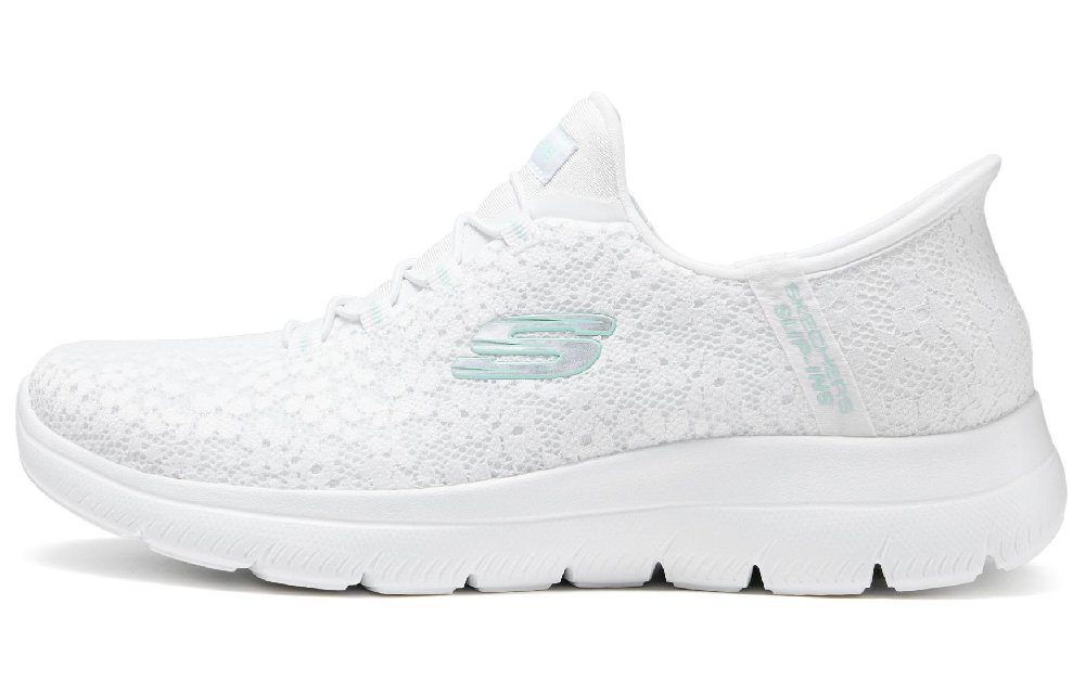 Skechers Cushioning Wear-Resistant Low-Top Shoes Women's White
