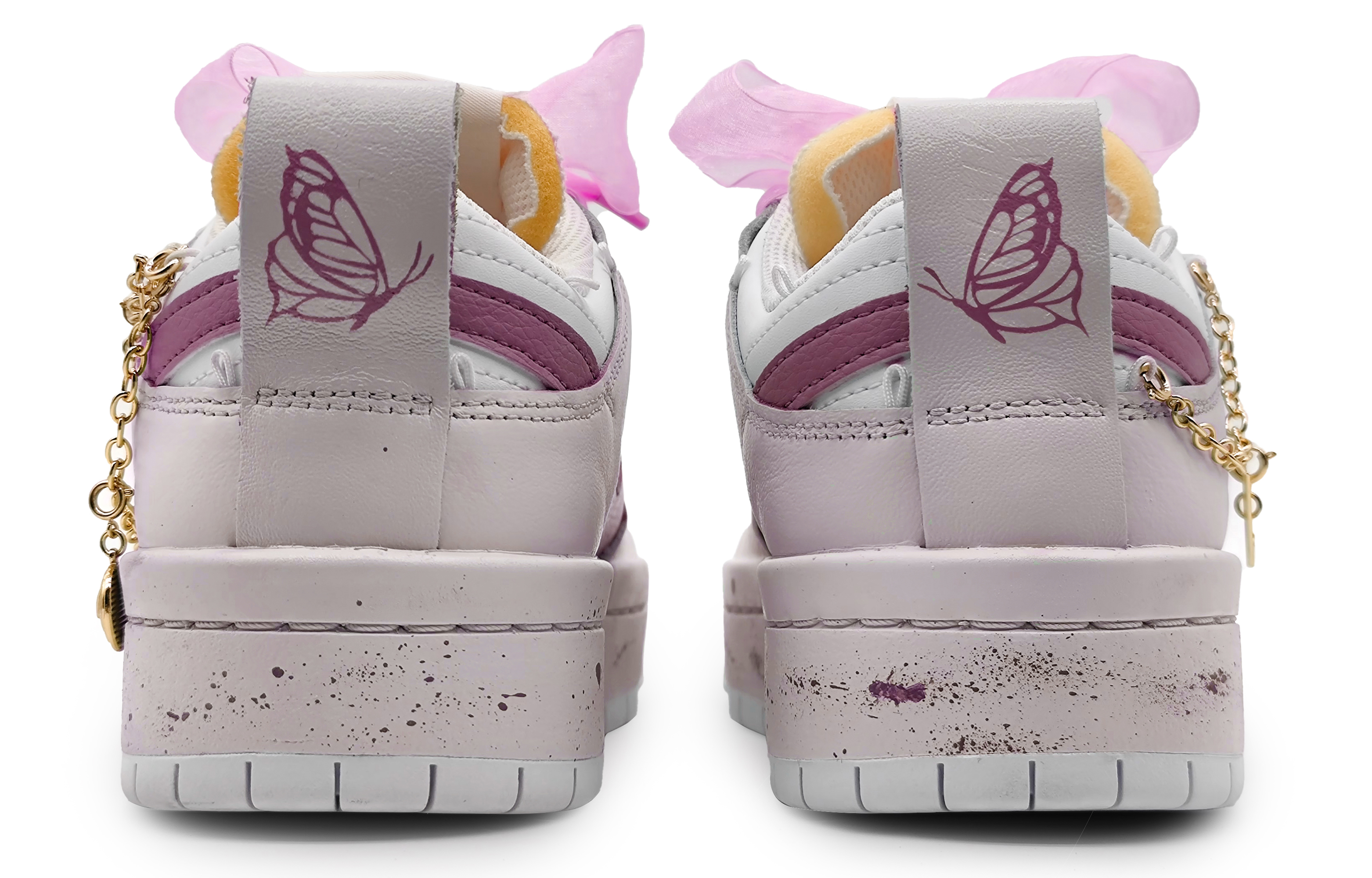 Nike Dunk Low Disrupt Anti-Slip And Wear-Resistant Lightweight Low-Top Skateboard Shoes Women's Violet