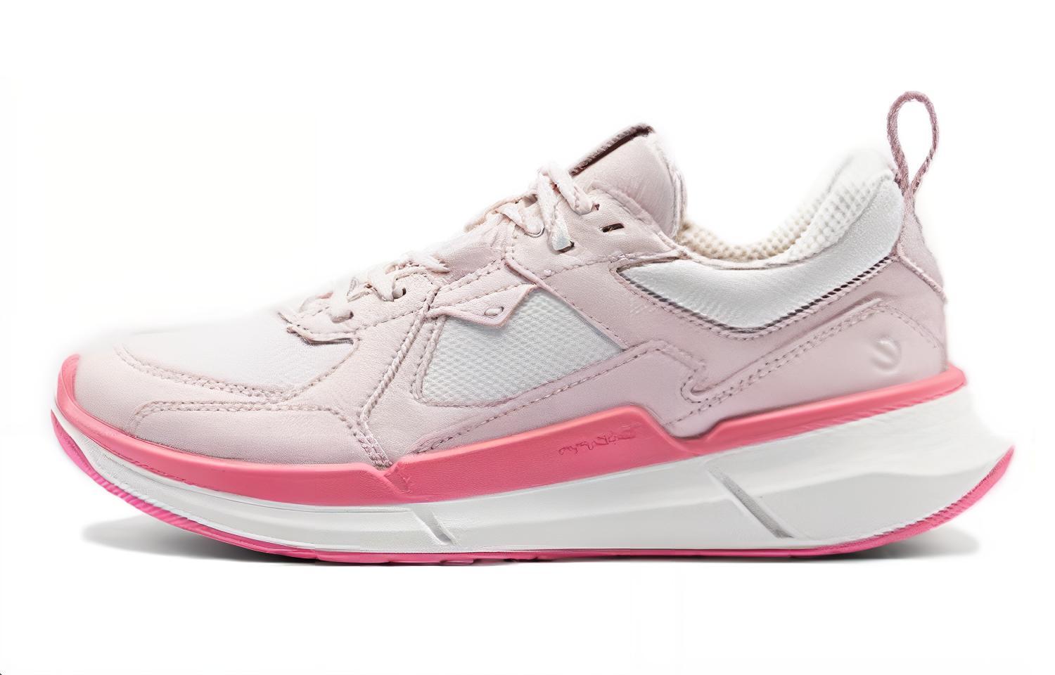 Ecco Wear-Resistant Low-Top Casual Shoes Women's Pink White