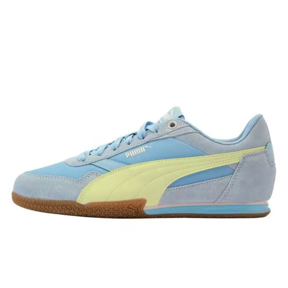 PUMA BELLA DONNA Yellow Repainted Shock Absorbers Low Top Skateboard Shoes Women's Blue Yellow