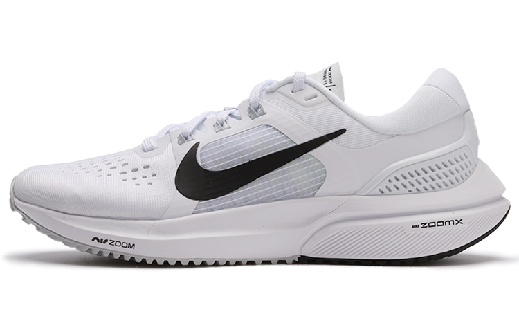 Nike Air Zoom Vomero 15 Cushioned Slip-Resistant Abrasion-Resistant Low-Top Marathon Running Shoes Women's White Black