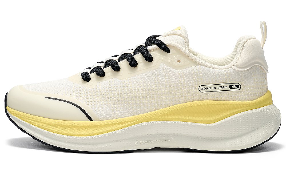 Kappa Anti Slip Wear Resistant Low Top Running Shoes Unisex Winter Day White