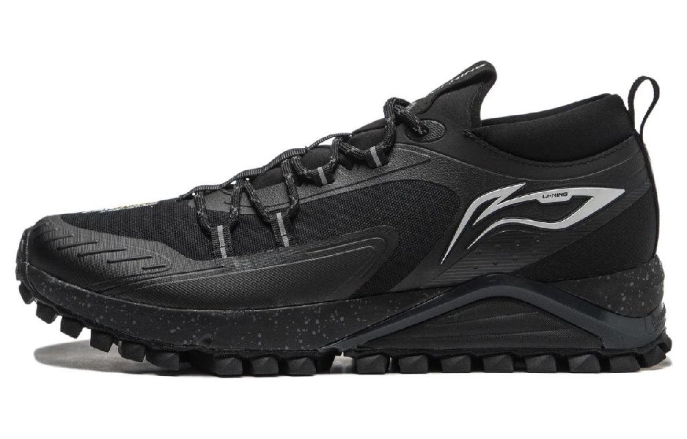 LiNing Ride The Wild Anti Slip Wear Resistant Low Top Running Shoes Men's Black