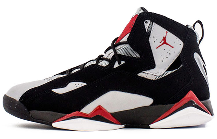 JORDAN True Flight Black Varsity Red Wolf Grey