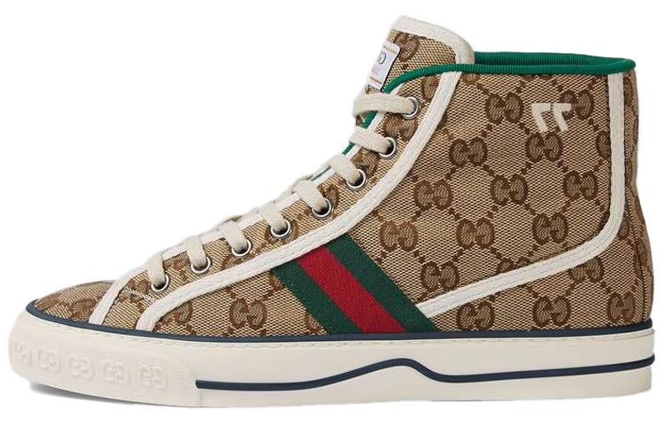 GUCCI Women's Tennis 1977 High 'Beige Ebony' Women's