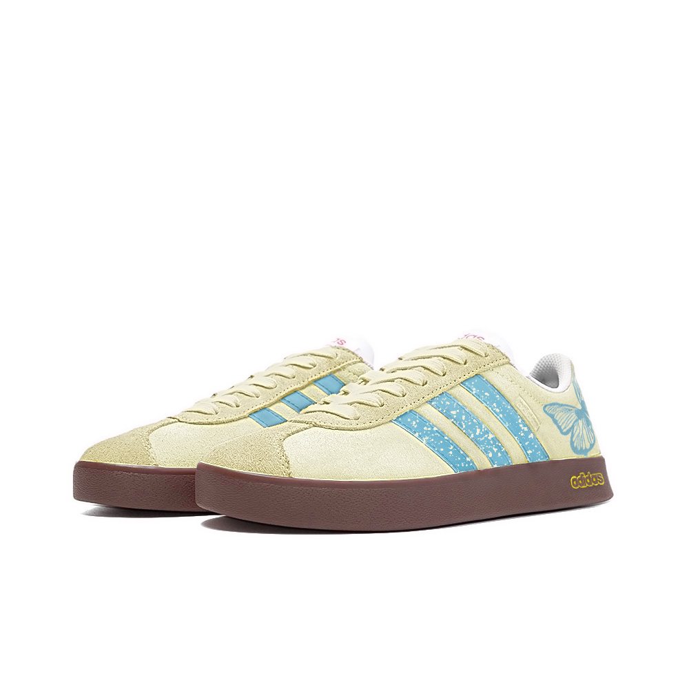 Adidas Neo VL Court Lifestyle Anti Slip Wear Resistant Low Top Skateboard Shoes Unisex Yellow Blue купить в интернет-магазине Yoocart с быстрой доставкой по России.
