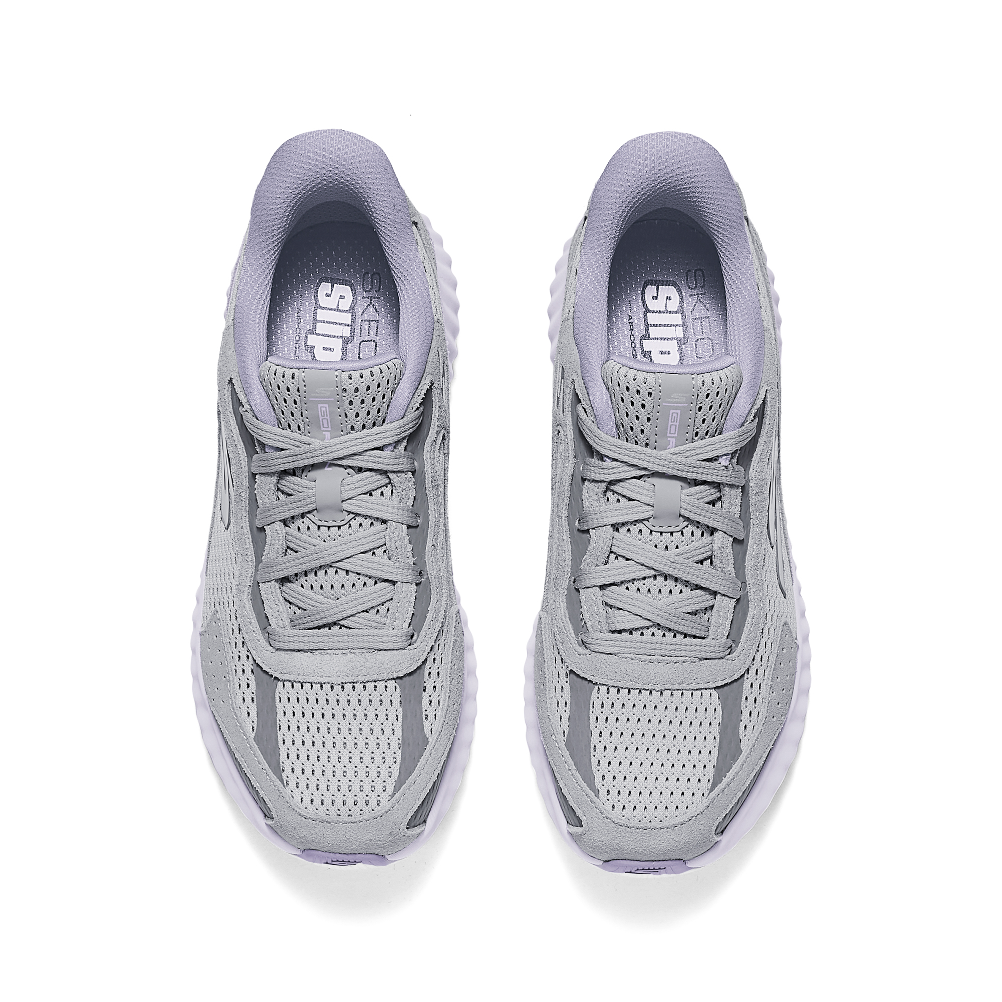 Skechers Women's GO Series Abrasion Resistant Low Top Running Shoes Women's Purple Gray купить в интернет-магазине Yoocart с быстрой доставкой по России.