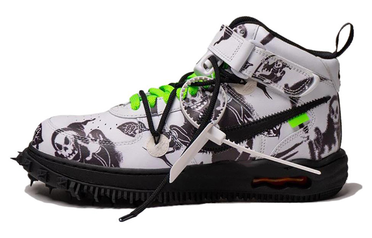 Nike X Off White Air Force 1 Mid 'Grim Reaper'