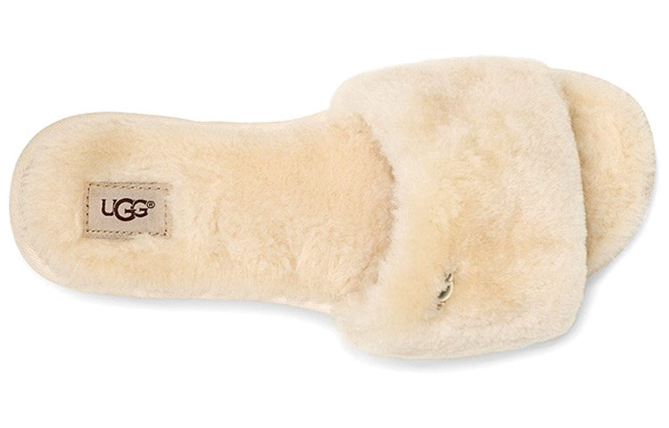 UGG Rubber Sole Slip Resistant Antibacterial Slide Slippers Women's Natural купить в интернет-магазине Yoocart с быстрой доставкой по России.