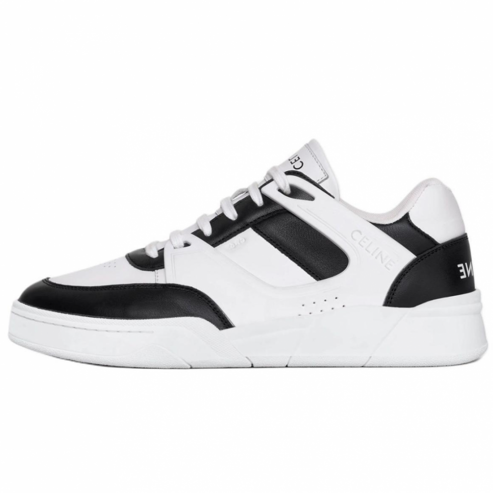CELINE Low Top Stylish Skateboarding Shoes Men's White Black