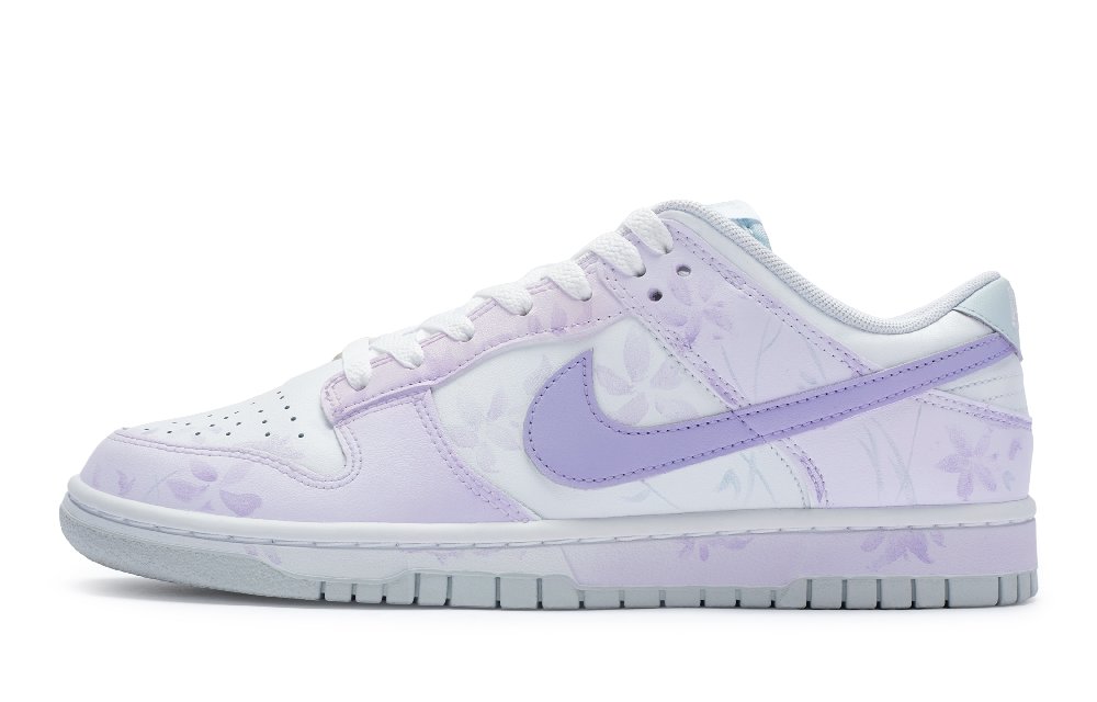 Nike Dunk 811 Manufacturing, Mystic Purple Blue Low Top Skateboard Shoes Women's Purple White