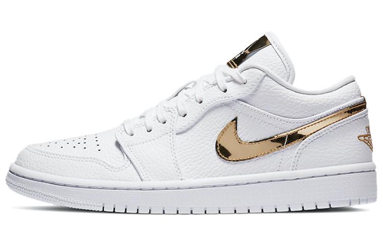 Air Jordan 1 Retro Low 'White Metallic Gold' Women's