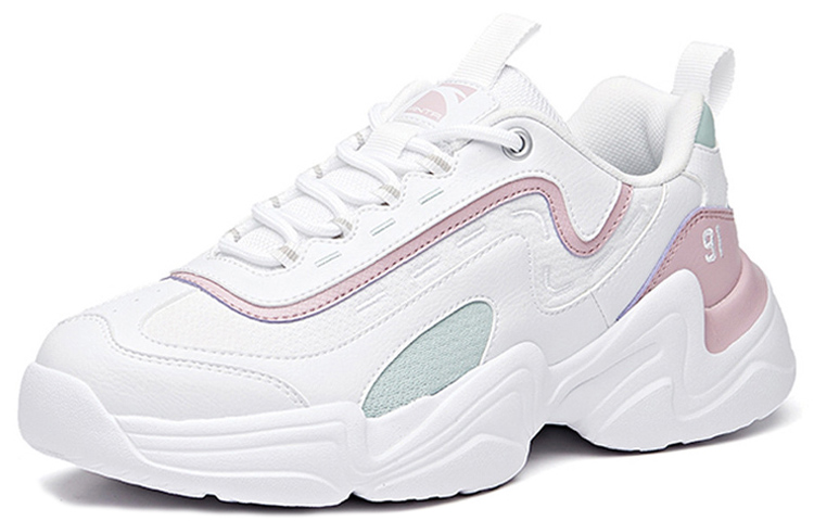 Anta Slip-Resistant Cushioning Wear-Resistant Low-Top Chunky Sneakers Women's Dusty Purple White купить в интернет-магазине Yoocart с быстрой доставкой по России.