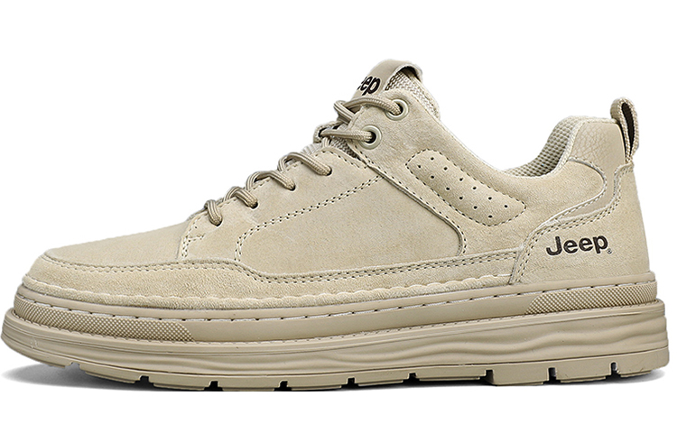 Jeep Abrasion Resistant Low Top Casual Shoes Men's Sand