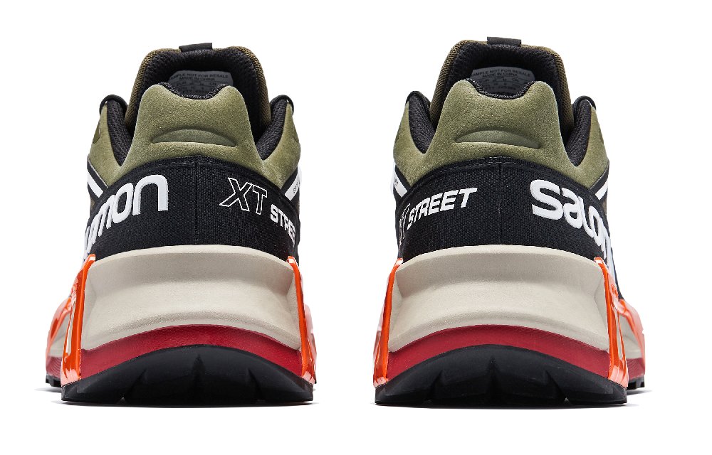 SALOMON XT STREET XT Street Cushioning Low Top Running Shoes Unisex Dark Olive Green