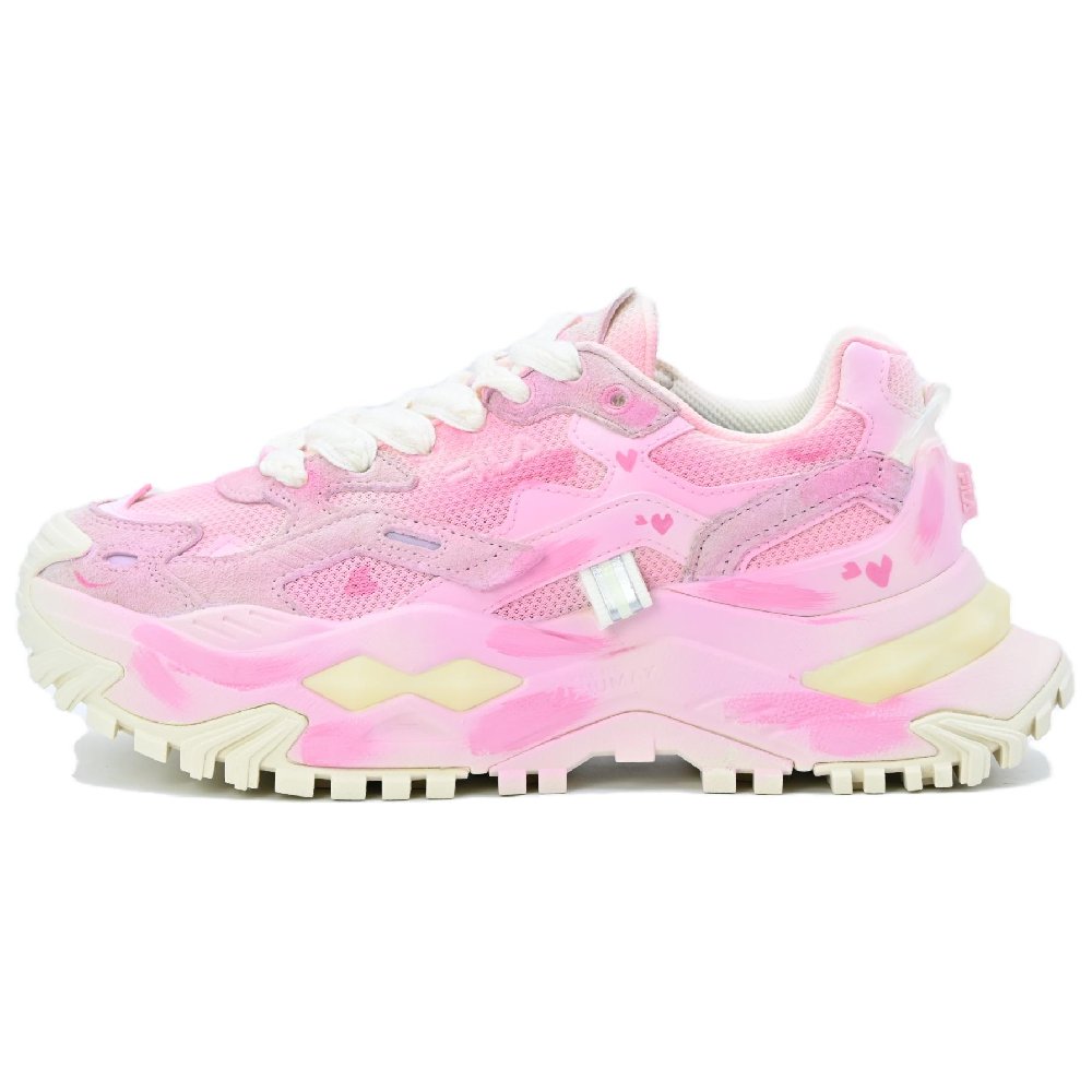 FILA Fusion Chunky Sneakers Women's Low-Top Pink/White