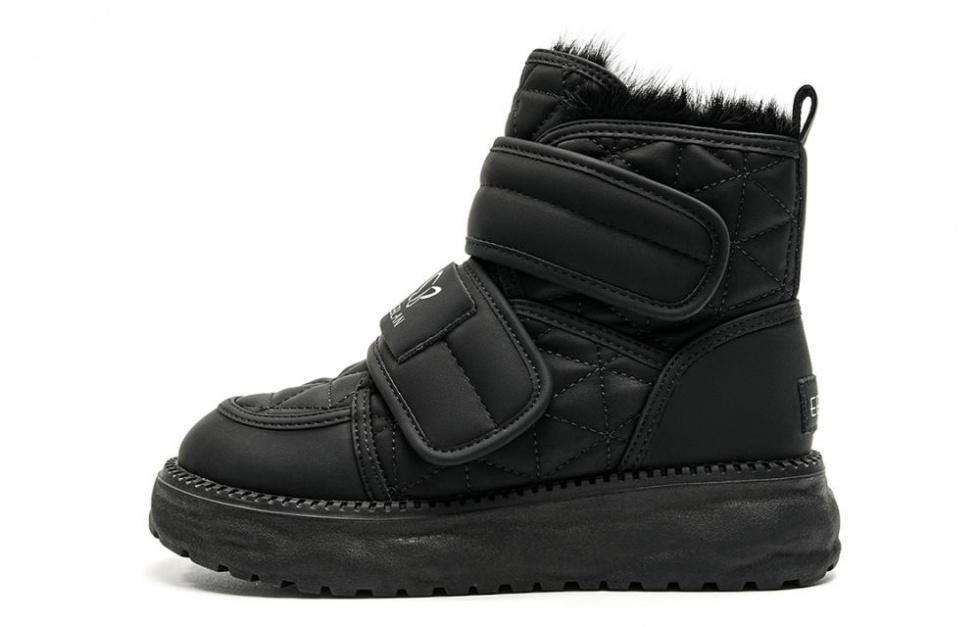 EBLAN Warm Short Snow Boots Women's Black