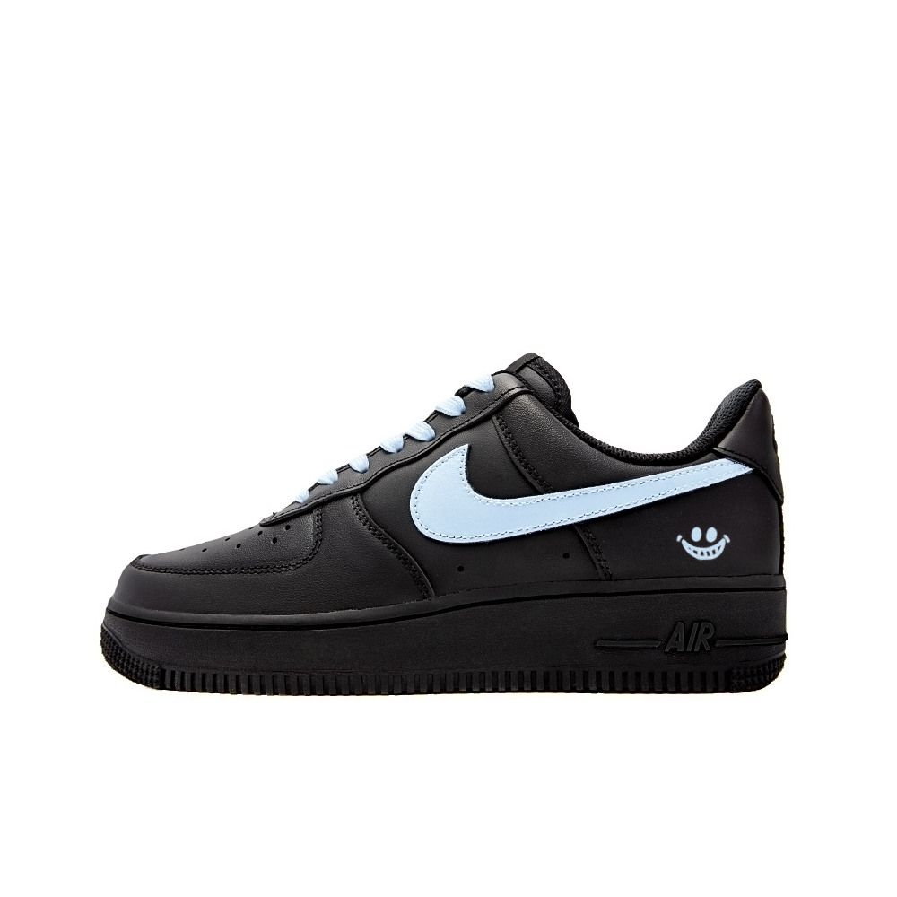 Nike Air Force 1 Skateboard Shoes Women's Low-Top Blue Black