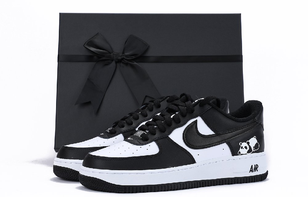 Nike Air Force 1 Chestnut Slip-Resistant Coverage Low-Top Skateboard Shoes Unisex Panda