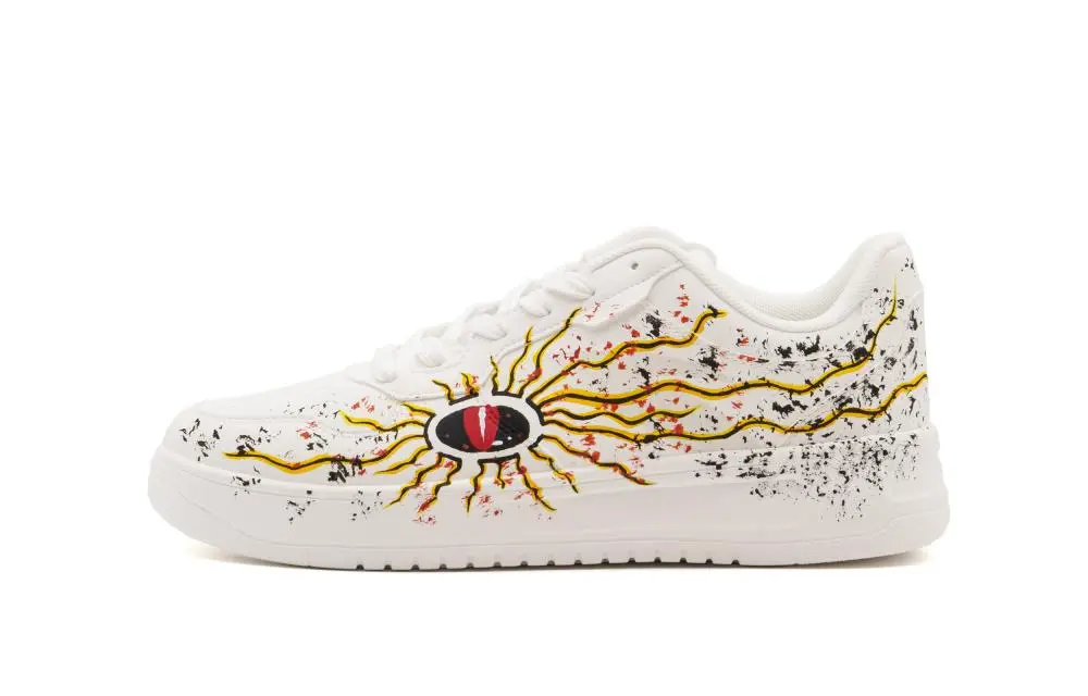 Anta Relaxed Cushioning Coverage And Abrasion Resistant Low top Skateboard Shoes Unisex White